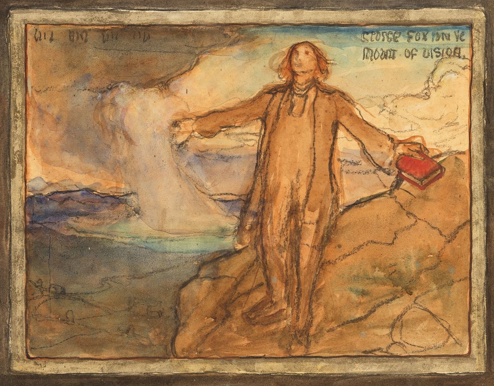 Study for &quot;George Fox on the Mount of Vision,&quot; Panel 5, ... Image 1