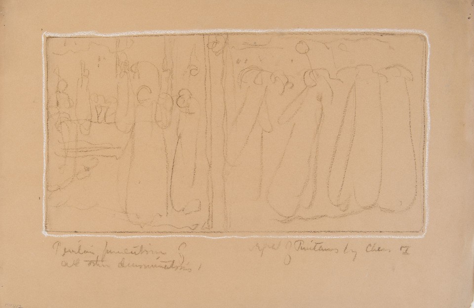 Composition study for the mural series The Founding of the ... Image 1