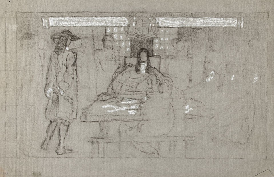 Study for &quot;Examination before the Lieutenant of the Tower ... Image 1