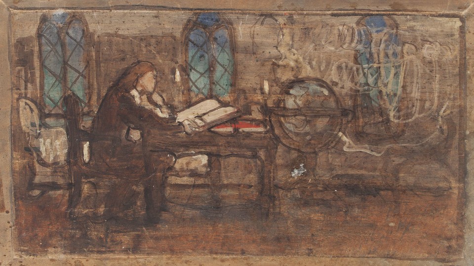 Study for &quot;William Penn, Student at Christ Church,&quot; Panel ... Image 1